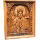 Різьблена ікона «Микола чудотворець»